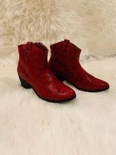 Load image into Gallery viewer, Red Cowboy Booties
